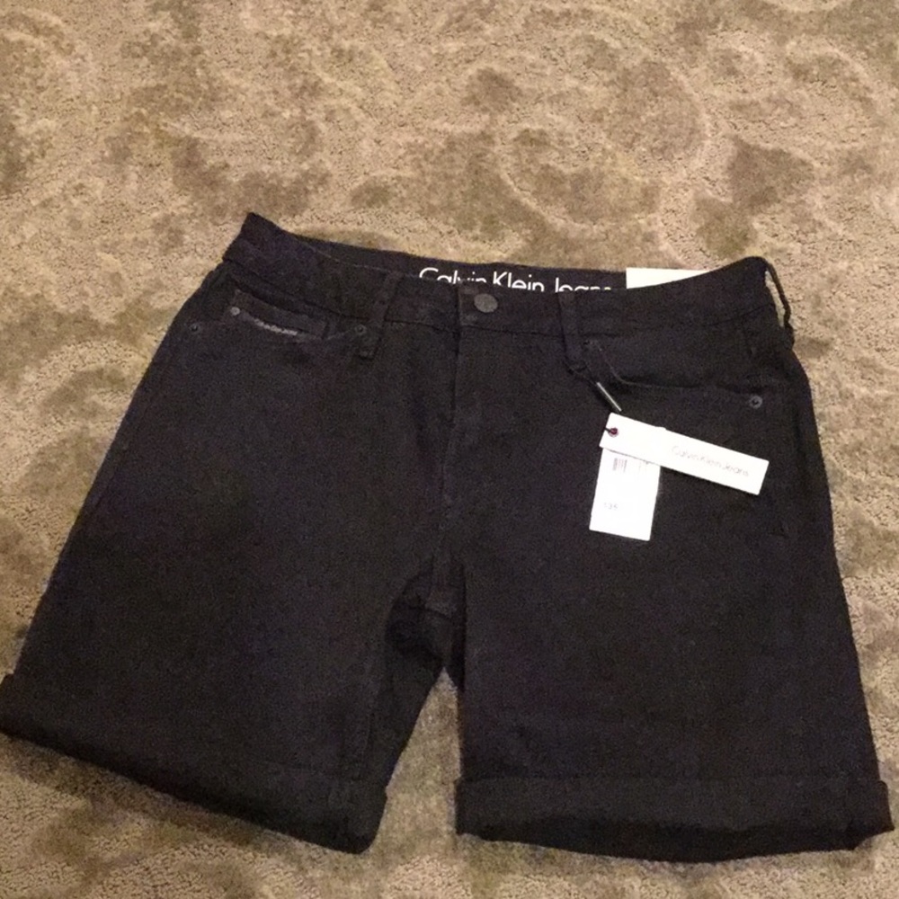Blk denim CK Shorts